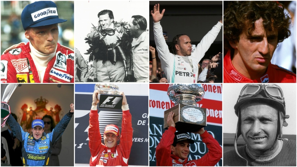 Mejores pilotos de la historia de la Formula 1